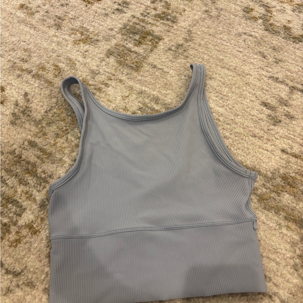 Lululemon Gray Ribbed Tank Top